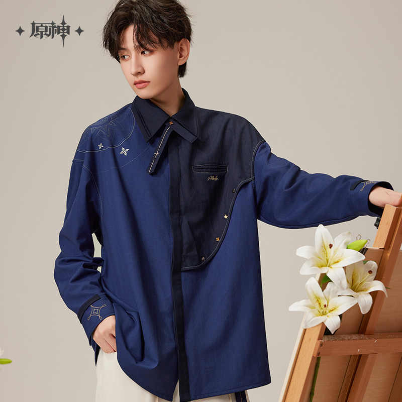 「シャツ」【プロ品質を極める!】原神 グッズ / アルベド インプレッションシリーズ / Genshin Impact Albedo 阿贝多 げんしん コスプレ 2