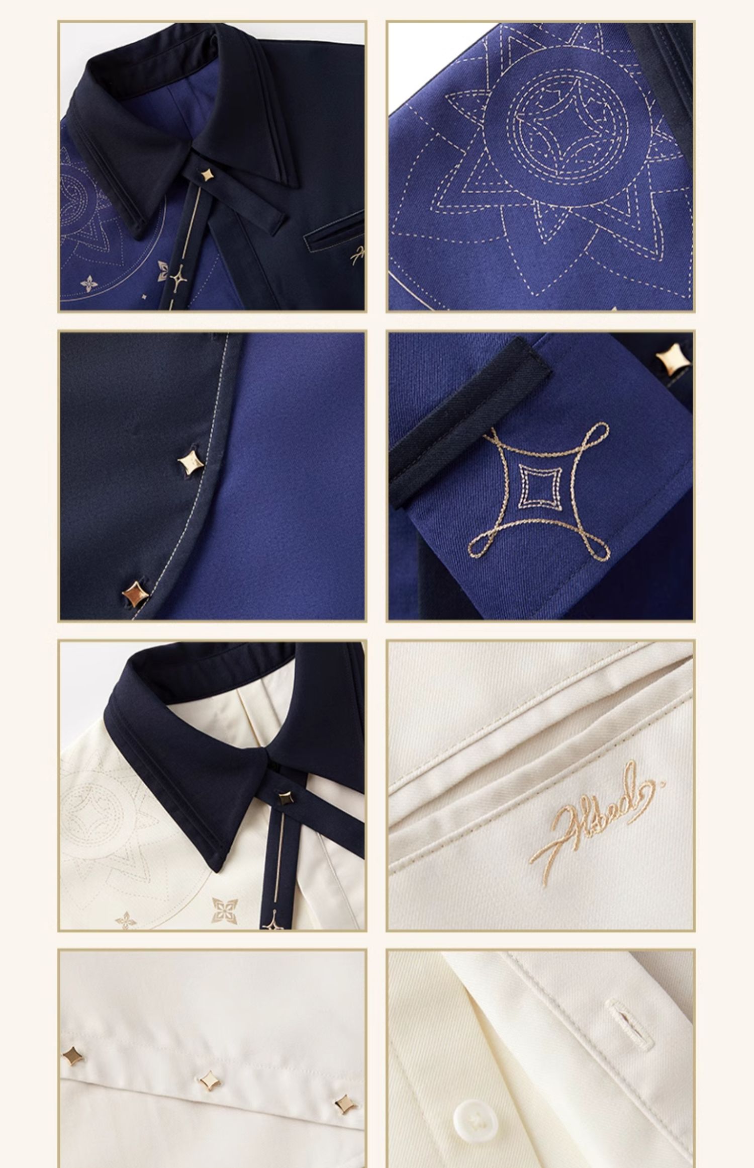 「シャツ」【プロ品質を極める!】原神 グッズ / アルベド インプレッションシリーズ / Genshin Impact Albedo 阿贝多 げんしん コスプレ 2