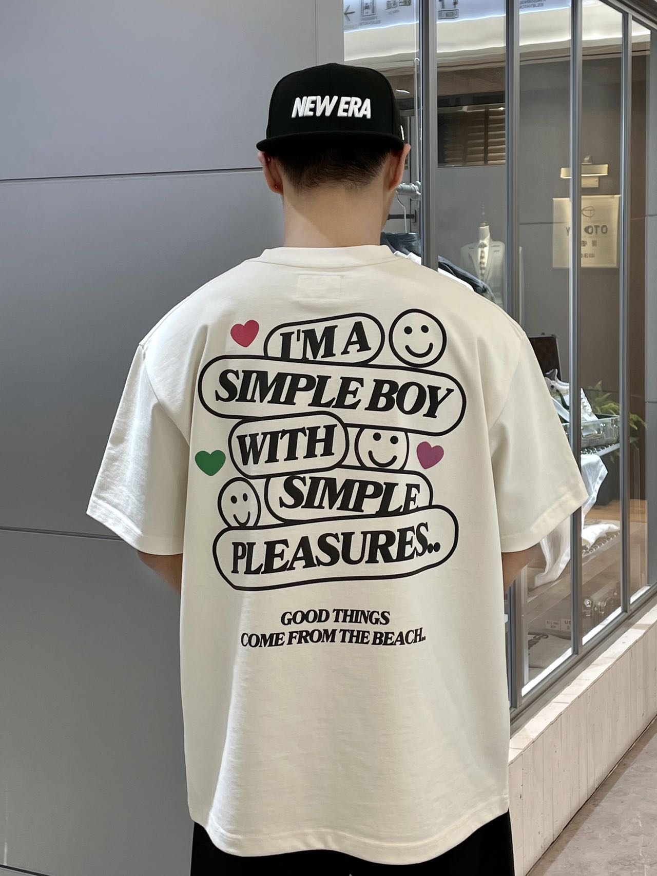 G24SST106翌日発送メンズ2024新作Tシャツカットソー丸首アメカジins風レトロ半袖トップスデザイン高級感英字ストリート大人オーバーサイズ可愛い抜け感ユニセックスブラックベージュクルーネック