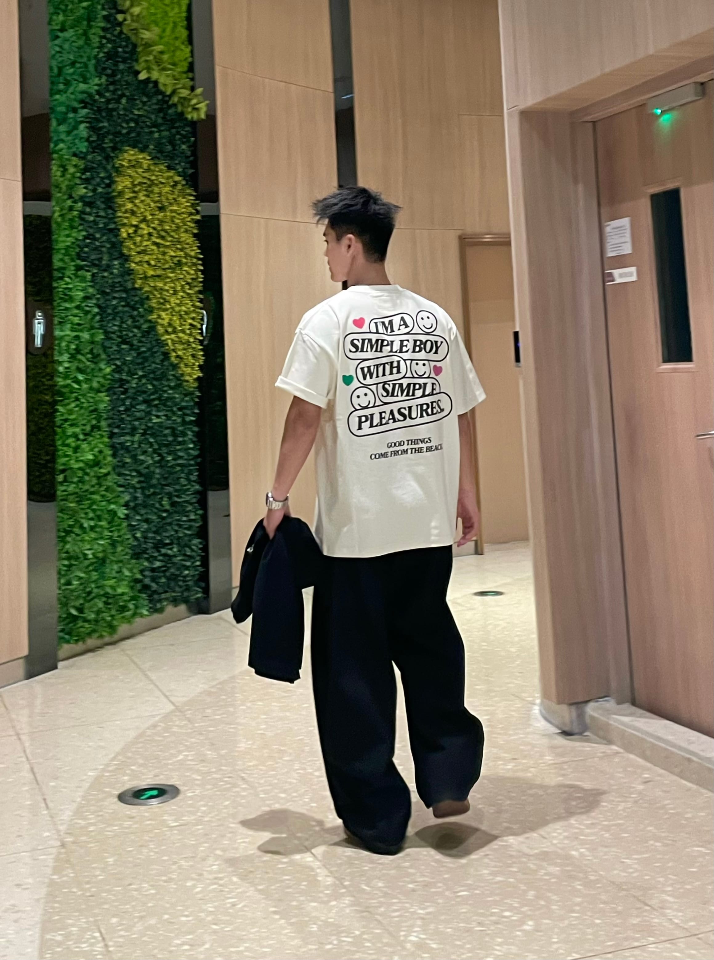 G24SST106翌日発送メンズ2024新作Tシャツカットソー丸首アメカジins風レトロ半袖トップスデザイン高級感英字ストリート大人オーバーサイズ可愛い抜け感ユニセックスブラックベージュクルーネック
