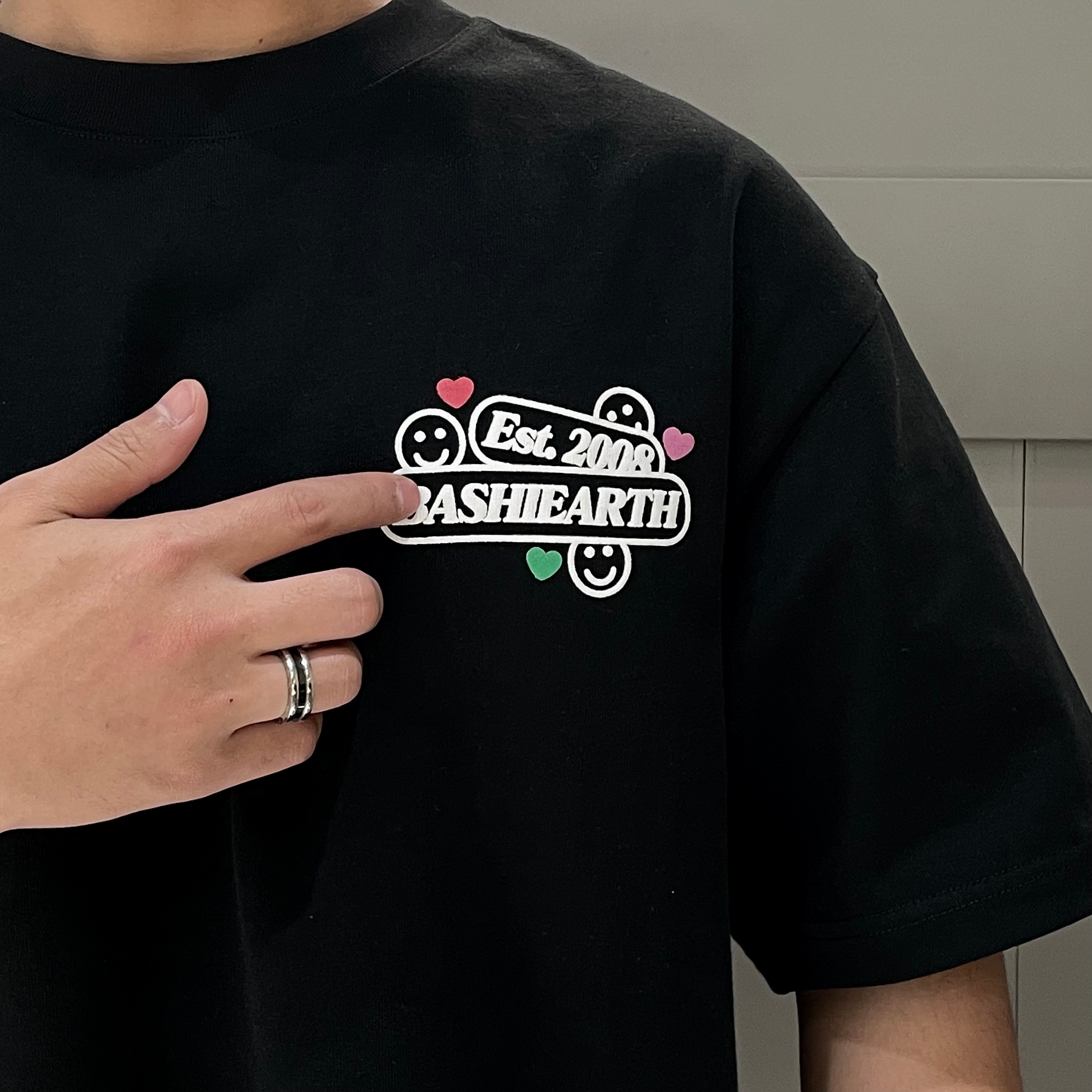 G24SST106翌日発送メンズ2024新作Tシャツカットソー丸首アメカジins風レトロ半袖トップスデザイン高級感英字ストリート大人オーバーサイズ可愛い抜け感ユニセックスブラックベージュクルーネック