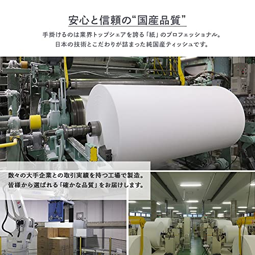 【20個セット】アイリスプラザ ティッシュ ソフトパック 日本製 300枚(150組)×100パック スマートエール