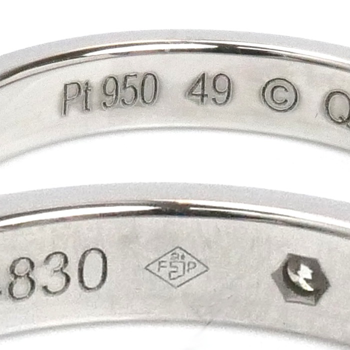 CARTIER カルティエ Pt950プラチナ Cドゥ カルティエ ウェディング 1Pダイヤ リング・指輪 B4051349 ダイヤモンド 9号 49 4.6g レディース 中古 美品 CARTIER カルティエ Pt950プラチナ Cドゥ カルティエ ウェディング 1Pダイヤ リング・指輪 B4051349 ダイヤモンド 9号 49 4.6g レディース 中古 美品