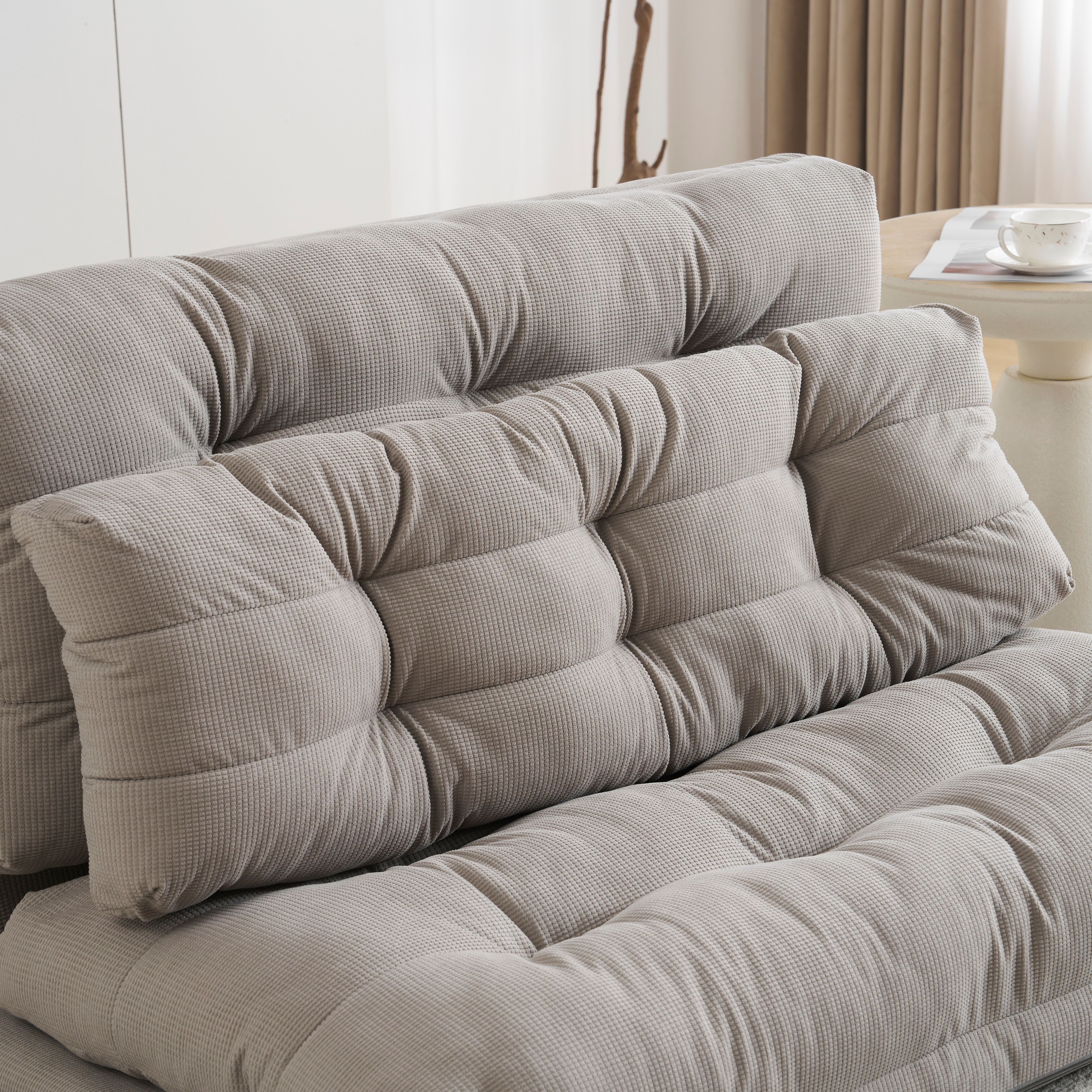 [国内即発送]ソファーベッド ソファベッド ローソファー 2人掛け マルチに使える3WAY 幅108cm 6段階リクライニング クッション付き 座椅子 1人掛け ソファ 折りたたみ 折り畳み コンパク