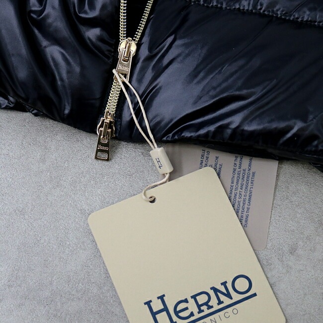 PI0485DIC-M03 CLAUDIA ベルト付きダウンジャケット ダウンコート ミディアム 首元ニット BLACK レディース アウター スタンドネック