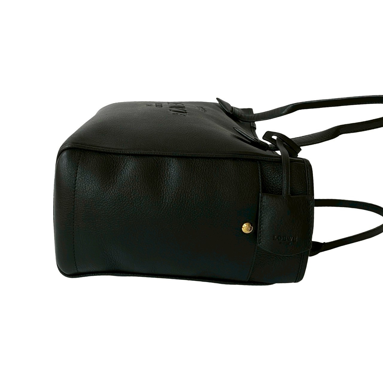 ヘリテージ ロゴ エンボストートバッグ レザー ブラック 76854