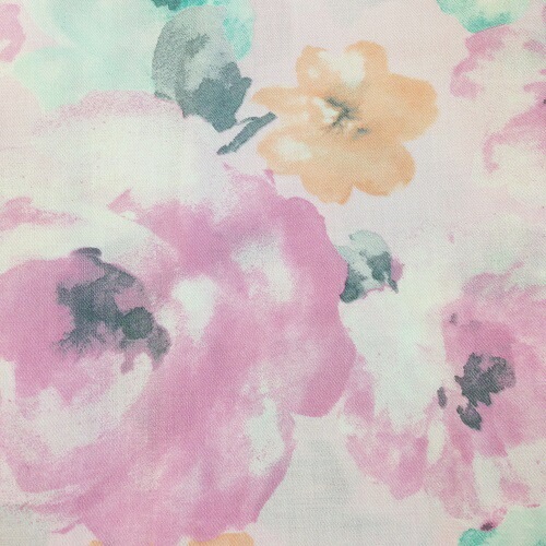 水彩 花柄 2枚重ね カーテン 綿100% 2枚組 幅100x110ー150cm丈 国産 日本製 ピンク ブルーオーダー MU-1 水彩 花柄 2枚重ね カーテン 綿100% 2枚組 幅100x110ー150cm丈 国産 日本製 ピンク ブルーオーダー MU-1