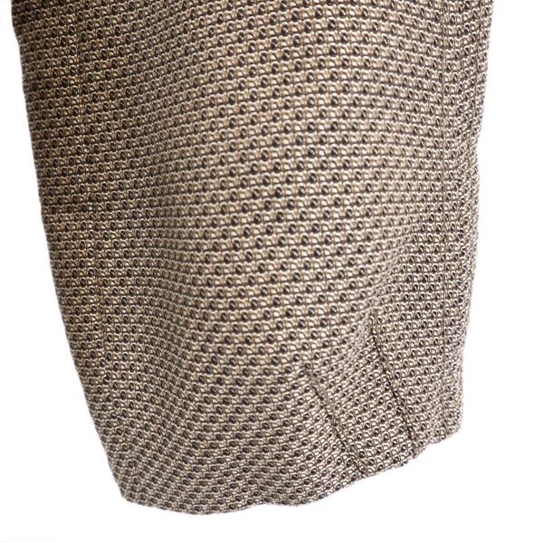 イタリア製 ノーカラー ジャケット 36 ブラウン系 レディース