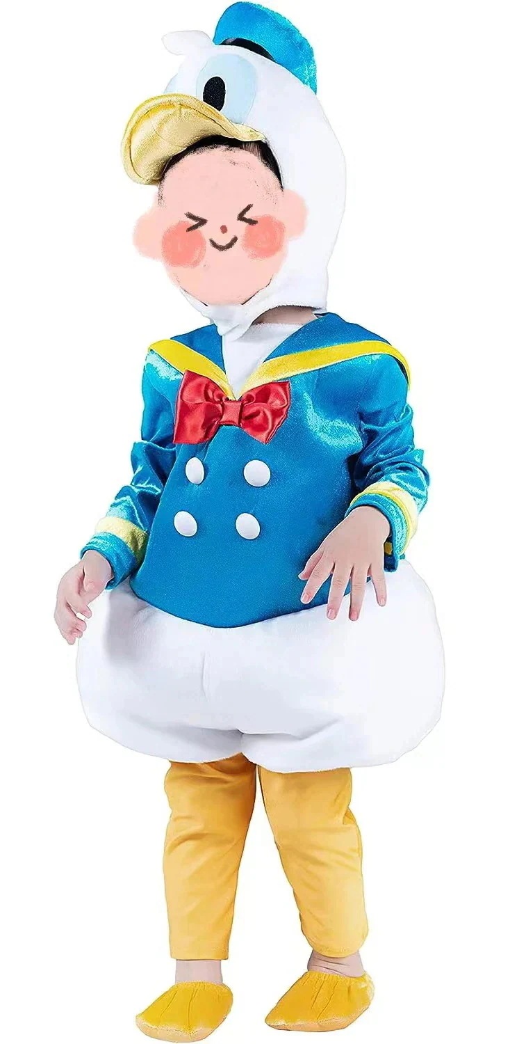 【1 つ購入すると 1 つ無料】ディズニー風 ドナルドダック風 ドナルド風 コスプレ ベビー ハロウィン衣装子供女の子コスプレ 仮装 舞台演出服