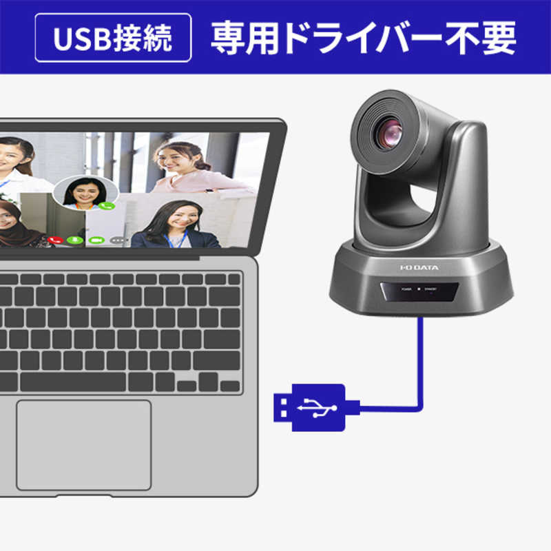 IOデータ　ウェブカメラ WEB会議向け [有線]　TC-PC8Z