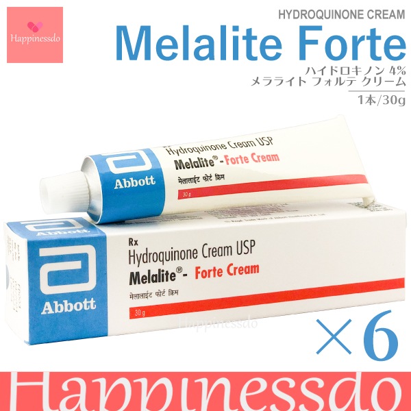メラライトフォルテクリーム ハイドロキノン4% 6本セット(1本/30g) メラライトフォルテクリーム ハイドロキノン4% 6本セット(1本/30g)
