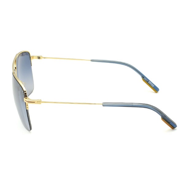 ゼニア サングラス ZEGNA EZ0138/S 30X 61 Ermenegildo Zegna ゴールド ブルー ノーズパッド UVカット メンズ