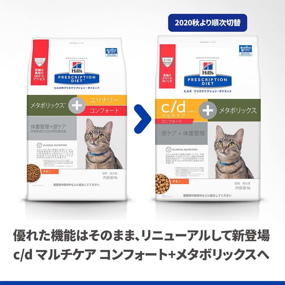 限定特価】 ヒルズ 食事療法食 猫用 c c/d マルチケア コンフォート＋