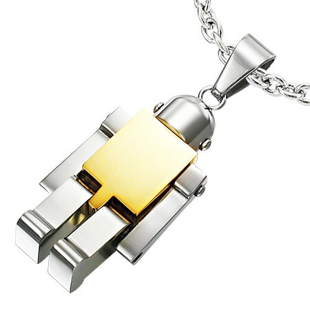 ロボット ペンダントトップ(ゴールド)金色 おもちゃ 玩具 ユニーク サージカルステンレス316L ネックレス パーツ 首飾り アクセサリー 男性 女性 プレゼント stt00-00-0576 ロボット ペンダントトップ(ゴールド)金色 おもちゃ 玩具 ユニーク サージカルステンレス316L ネックレス パーツ 首飾り アクセサリー 男性 女性 プレゼント stt00-00-0576