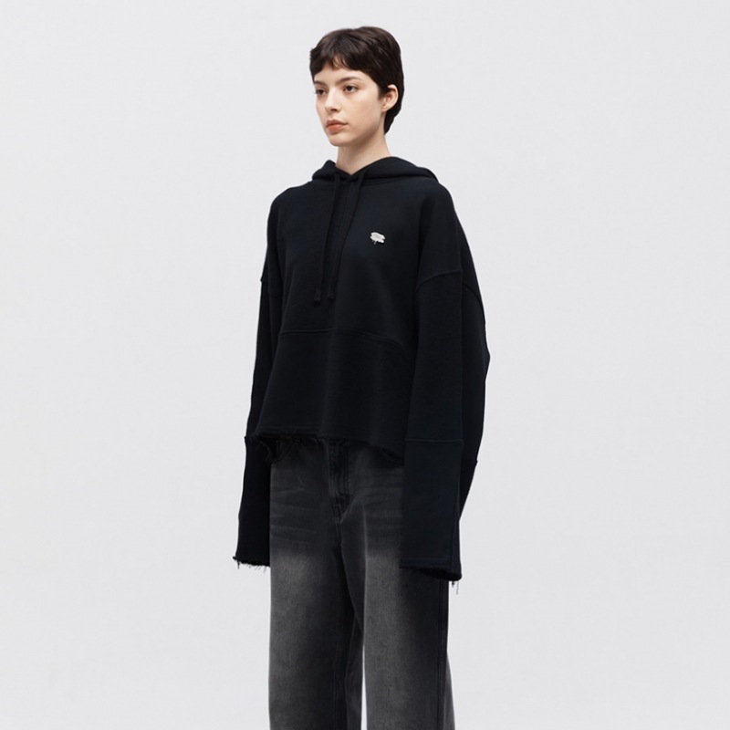 FALLETTパッチワーククロップフードライトグレー FALLETTパッチワーククロップフードライトグレー