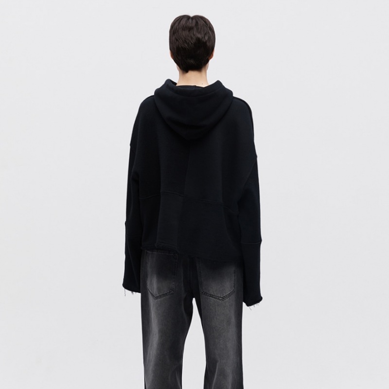 FALLETTパッチワーククロップフードライトグレー FALLETTパッチワーククロップフードライトグレー