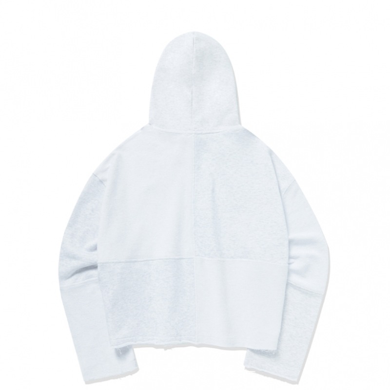 FALLETTパッチワーククロップフードライトグレー FALLETTパッチワーククロップフードライトグレー