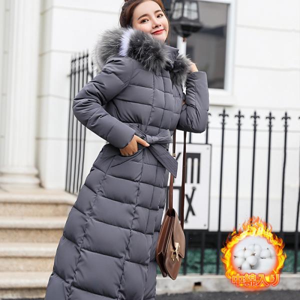 ダウンコートレディース中綿コート中綿入りロング丈フード付きジップアップフェイクファー冬服着痩せ暖かい防風防寒保温キルティングダウン ダウンコートレディース中綿コート中綿入りロング丈フード付きジップアップフェイクファー冬服着痩せ暖かい防風防寒保温キルティングダウン