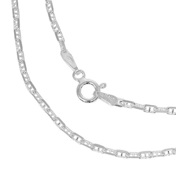 シルバーチェーン ネックレス チェーン アンカーチェーン 幅約1.9mm 50cm シルバー925