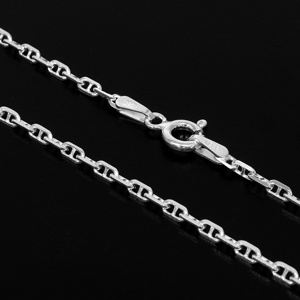 シルバーチェーン ネックレス チェーン アンカーチェーン 幅約1.9mm 50cm シルバー925
