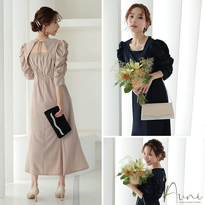 パーティ ワンピース ドレス レディース パーティードレス ギャザー袖 LA(ラベンダー / 322182, S) パーティ ワンピース ドレス レディース パーティードレス ギャザー袖 LA(ラベンダー / 322182, S)