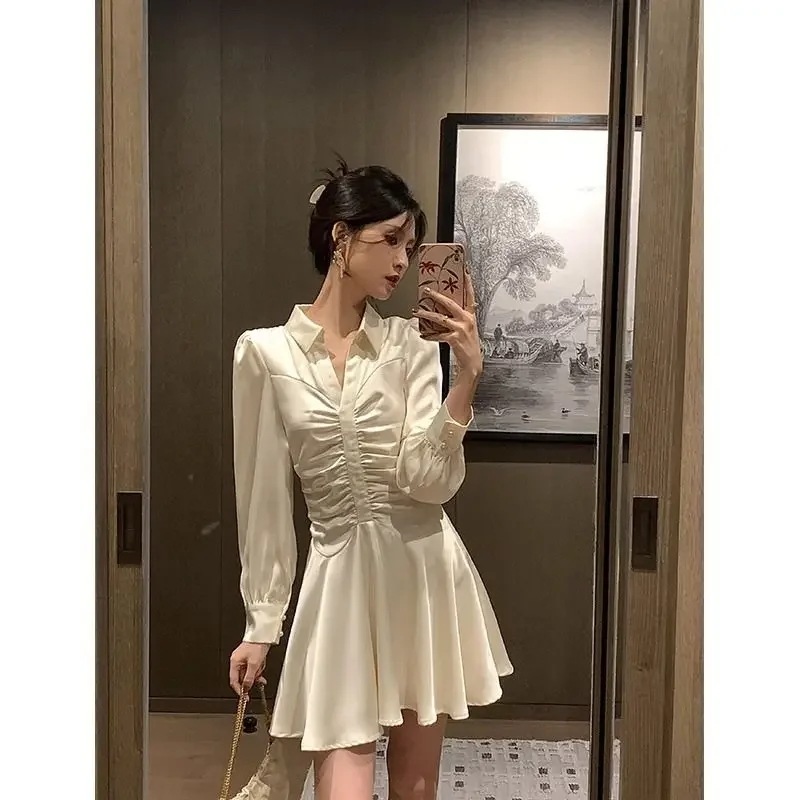 黒のミニプリーツTシャツ,女性用,長袖,カジュアル,韓国スタイル,綿,安い,販売中