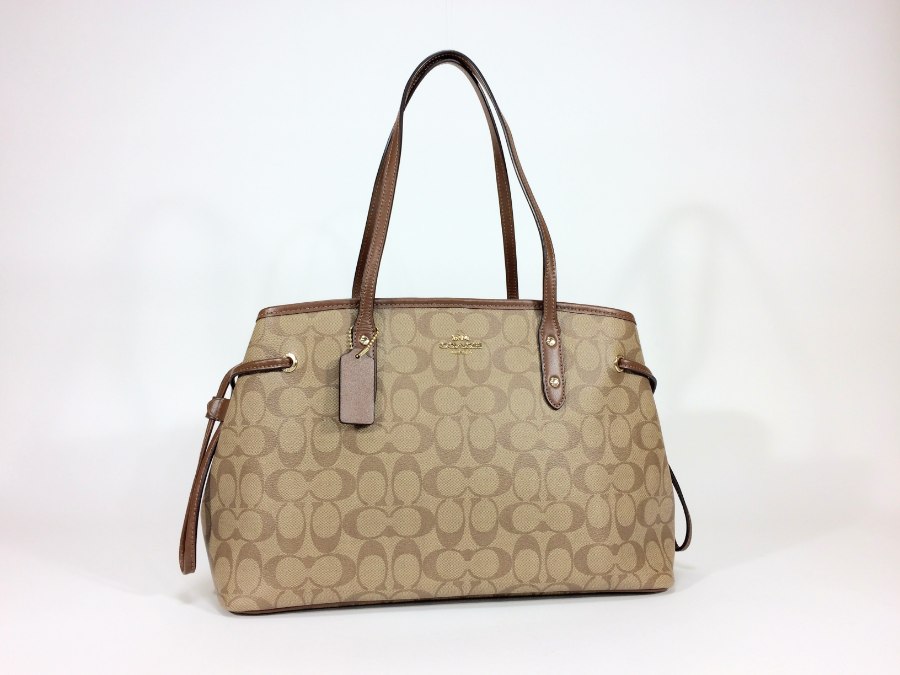 シグネチャー ショルダーバッグ PVC ブラウン F57842 【中古品】 シグネチャー ショルダーバッグ PVC ブラウン F57842 【中古品】