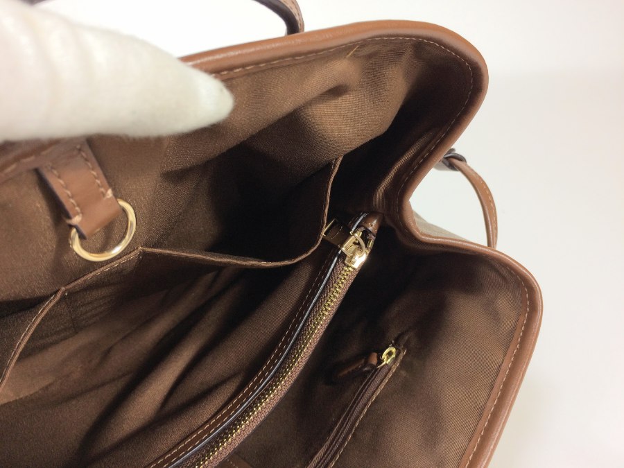 シグネチャー ショルダーバッグ PVC ブラウン F57842 【中古品】 シグネチャー ショルダーバッグ PVC ブラウン F57842 【中古品】