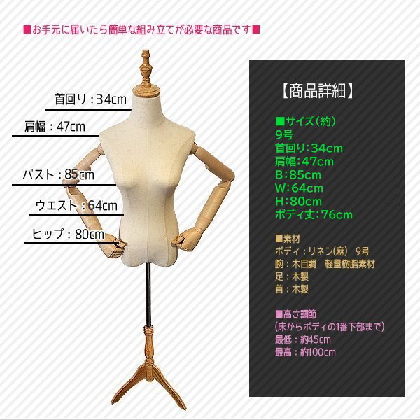 文化服装学院トルソーケース付 BUNKA