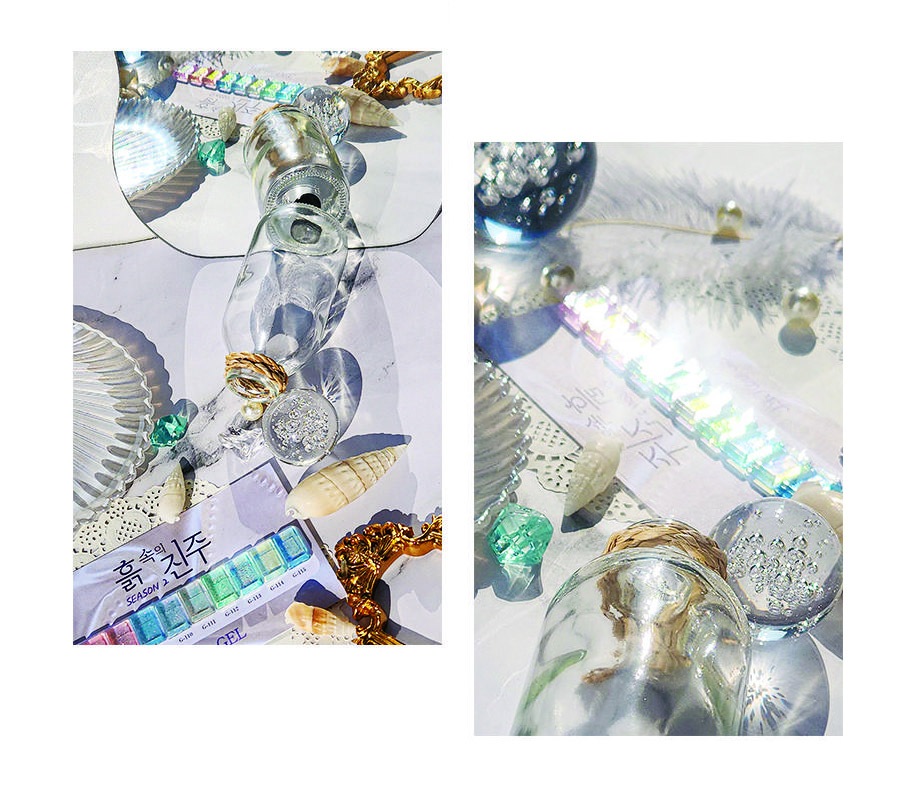 [Jel and Jel] 【흙속의진주土の中に真珠 2】[10色 セット] オーロラグリッターSparkle of Pearls / ジェルアンジェルプレミアムジェルネイル 9g グリ