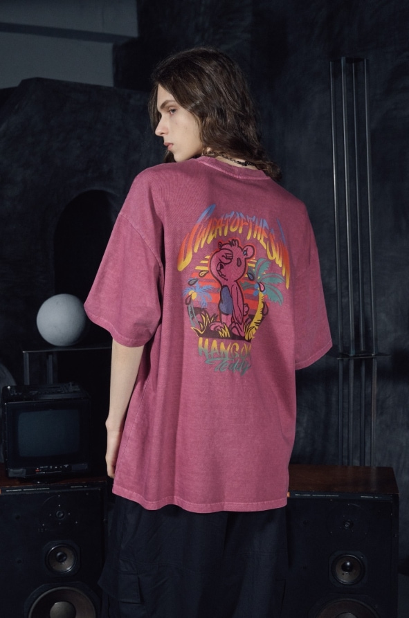 【CPGN STUDIO】 Hang On Teddy Pigment Short Sleeve Tee