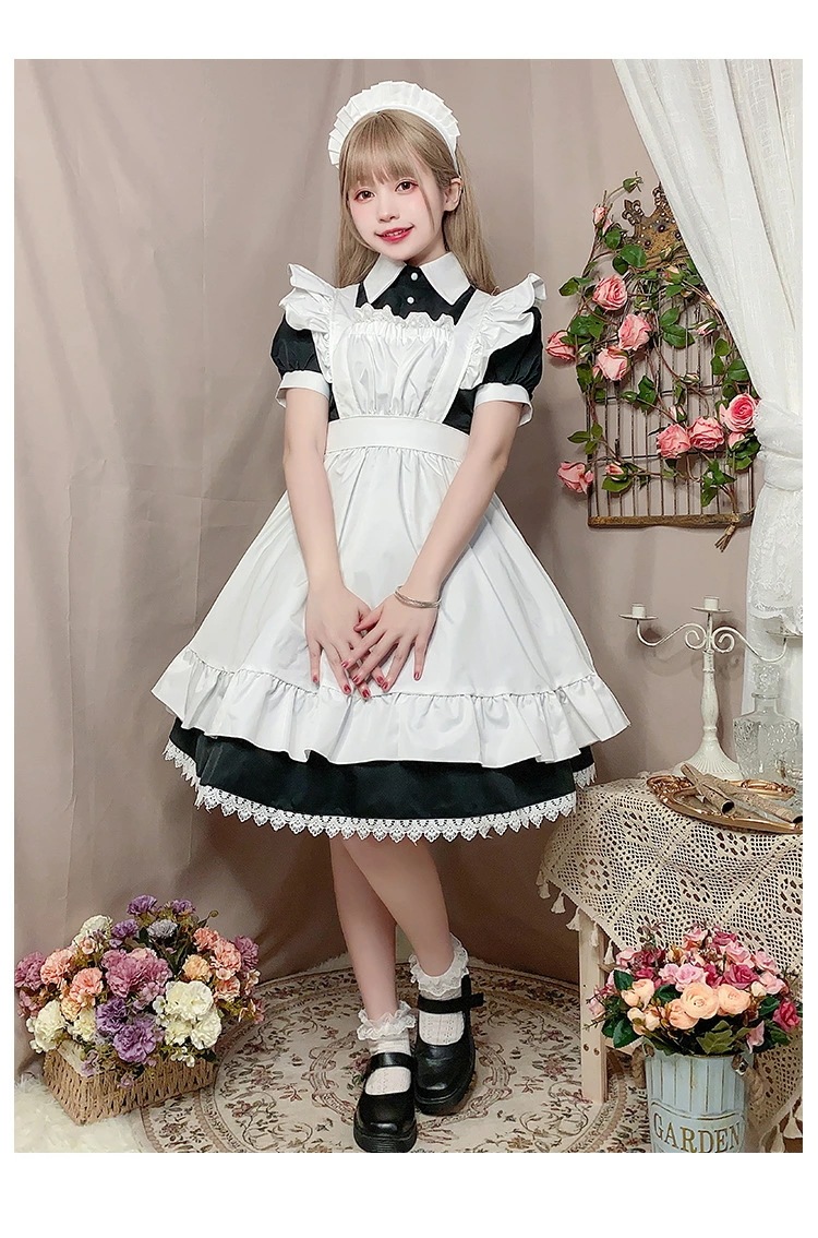 メイド 服 コスプレ 衣装 仮装 女装 フリル ロリータ かわいい カチューシャ 付き ロリータワンピース アニメ かわいい コスチューム アニメコスプレ ハロウイン衣装 大人用 仮装パーティー 仮装 メイド 服 コスプレ 衣装 仮装 女装 フリル ロリータ かわいい カチューシャ 付き ロリータワンピース アニメ かわいい コスチューム アニメコスプレ ハロウイン衣装 大人用 仮装パーティー 仮装