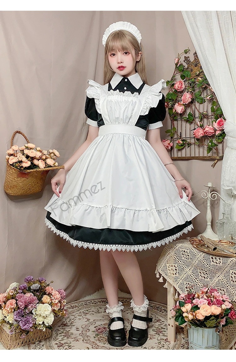 メイド 服 コスプレ 衣装 仮装 女装 フリル ロリータ かわいい カチューシャ 付き ロリータワンピース アニメ かわいい コスチューム アニメコスプレ ハロウイン衣装 大人用 仮装パーティー 仮装 メイド 服 コスプレ 衣装 仮装 女装 フリル ロリータ かわいい カチューシャ 付き ロリータワンピース アニメ かわいい コスチューム アニメコスプレ ハロウイン衣装 大人用 仮装パーティー 仮装