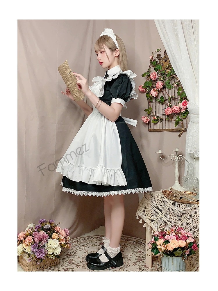 メイド 服 コスプレ 衣装 仮装 女装 フリル ロリータ かわいい カチューシャ 付き ロリータワンピース アニメ かわいい コスチューム アニメコスプレ ハロウイン衣装 大人用 仮装パーティー 仮装 メイド 服 コスプレ 衣装 仮装 女装 フリル ロリータ かわいい カチューシャ 付き ロリータワンピース アニメ かわいい コスチューム アニメコスプレ ハロウイン衣装 大人用 仮装パーティー 仮装