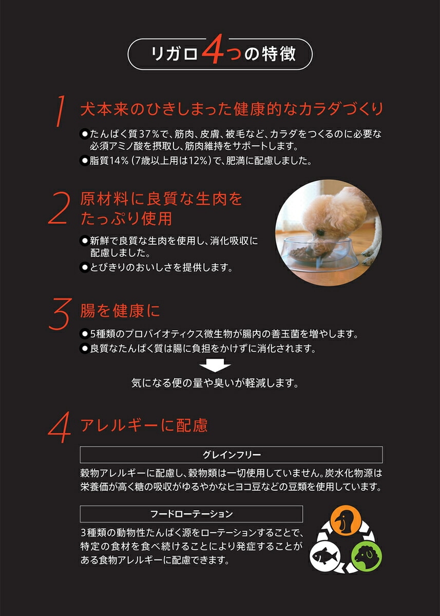 リガロ ハイプロテインレシピ 子犬成犬用 フィッシュ 1.8kg【犬想いオリジナルセット】【デオクリーン付】 リガロ ハイプロテインレシピ 子犬成犬用 フィッシュ 1.8kg【犬想いオリジナルセット】【デオクリーン付】