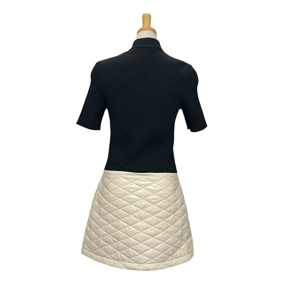 ワンピース ロゴ バイカラー アパレル 半袖 ニット ダウン ウール ブラック