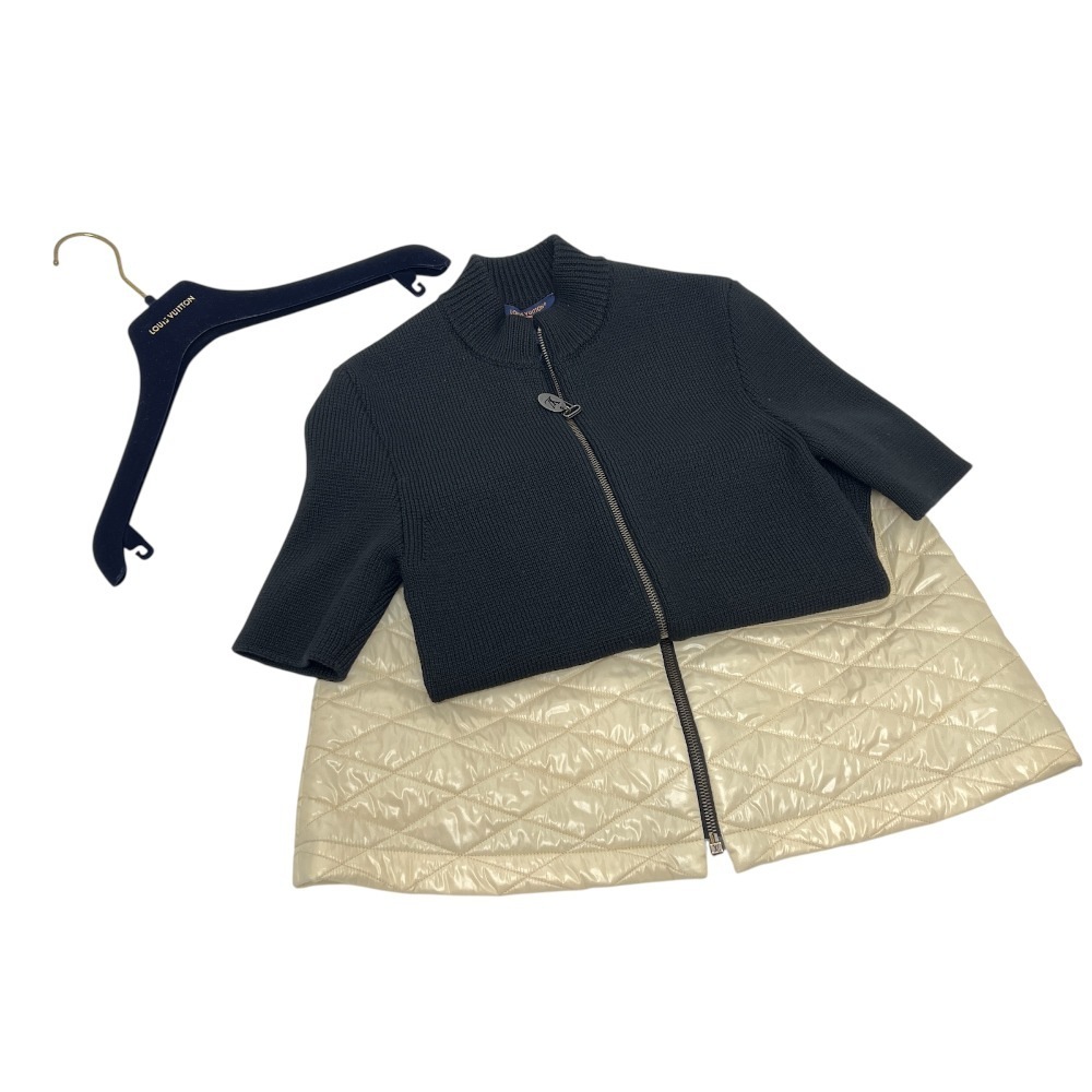 ワンピース ロゴ バイカラー アパレル 半袖 ニット ダウン ウール ブラック