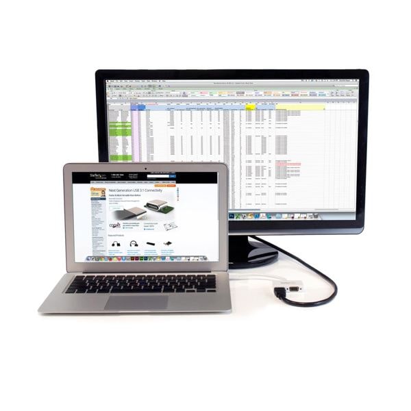 (まとめ）StarTech MiniDisplayPort接続トラベルA/Vアダプタ 2 in 1 MDP2HDVGAW 1個(×3セット)