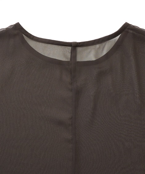 チュニック インナー付シアーチュニック アトランダム