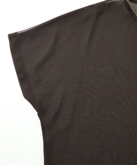 チュニック インナー付シアーチュニック アトランダム