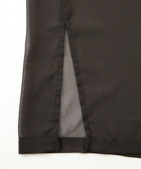 チュニック インナー付シアーチュニック アトランダム