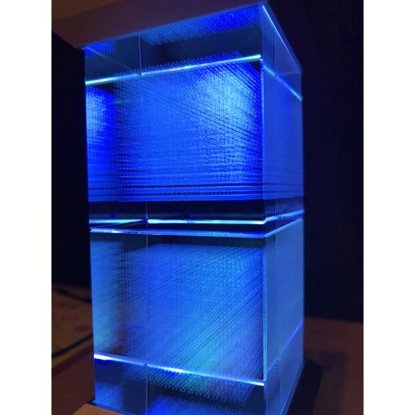 ダヴィンチキューブ メサイア 2個セット LEDコースター付 3Dカバラ クリスタル キューブ 医学博士 丸山修寛監修 ユニカ 正規品