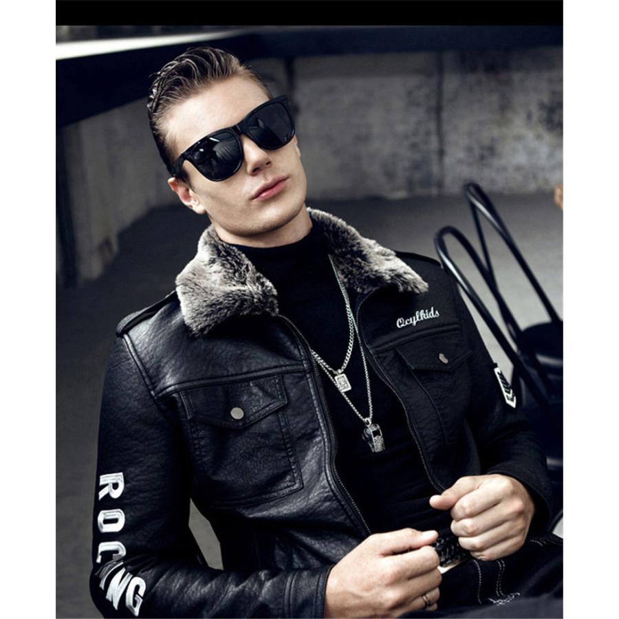 ライダースジャケット レザージャケット バイクジャケット ジャケット メンズ 裏起毛 防風 暖かい 寒さ対策 大きいサイズ お兄系 PU かっこいい