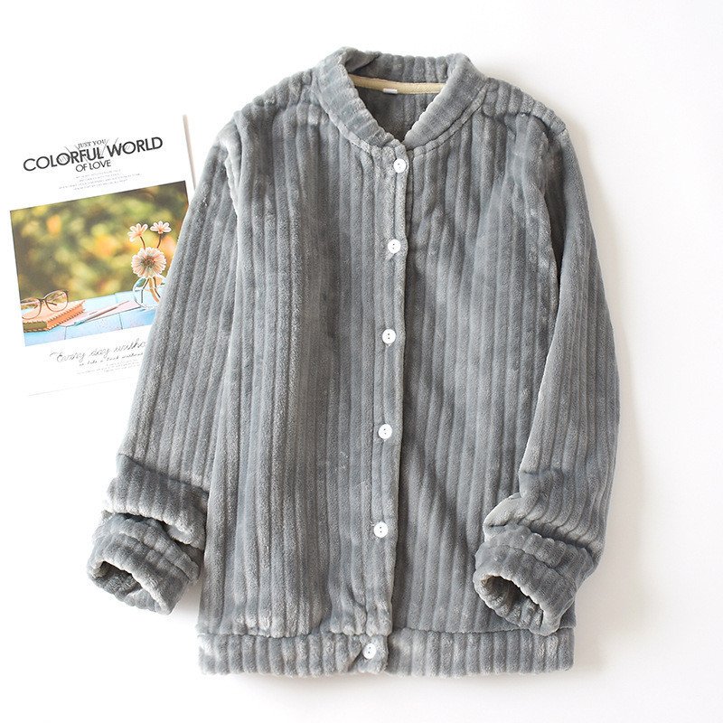トップス カーディガン 海外並行輸入正規品 ジャケット 部屋着 ルームウェア フランネル 冬 レディース 防寒