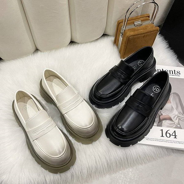 シューズ 厚底 スクエアトゥ 脚長 上品 レトロ モード 英国 高級 シューズ モード 脚長 上品 レトロ 英国 高級 厚底 スクエアトゥ