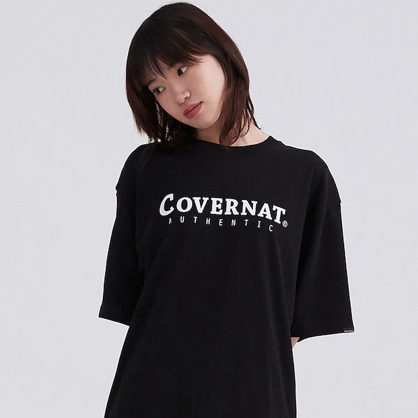 [Seventeen ジョンハン 着用] AUTHENTIC LOGO T-SHIRTS 半袖 Tシャツ 韓国 アイドル レディース おしゃれ  オーバーサイズ