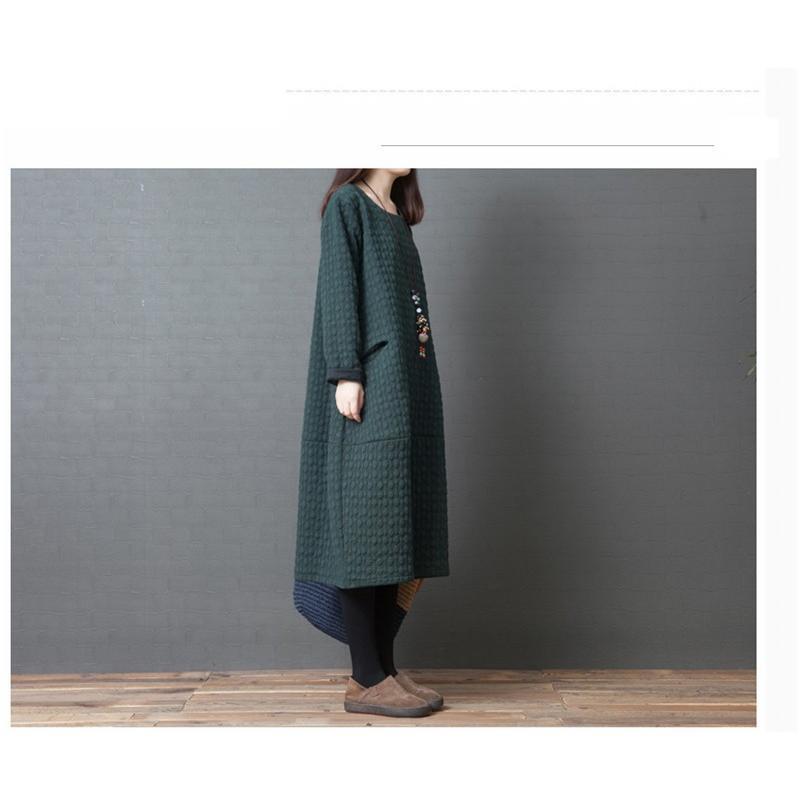 ワンピース秋冬ワンピースロングワンピース40代 ワンピース 厚手 無地 体型カバー 長袖マキシ丈ワンピース 大きいサイズゆったり 暖かい50代XXL ワンピース秋冬ワンピースロングワンピース40代 ワンピース 厚手 無地 体型カバー 長袖マキシ丈ワンピース 大きいサイズゆったり 暖かい50代XXL