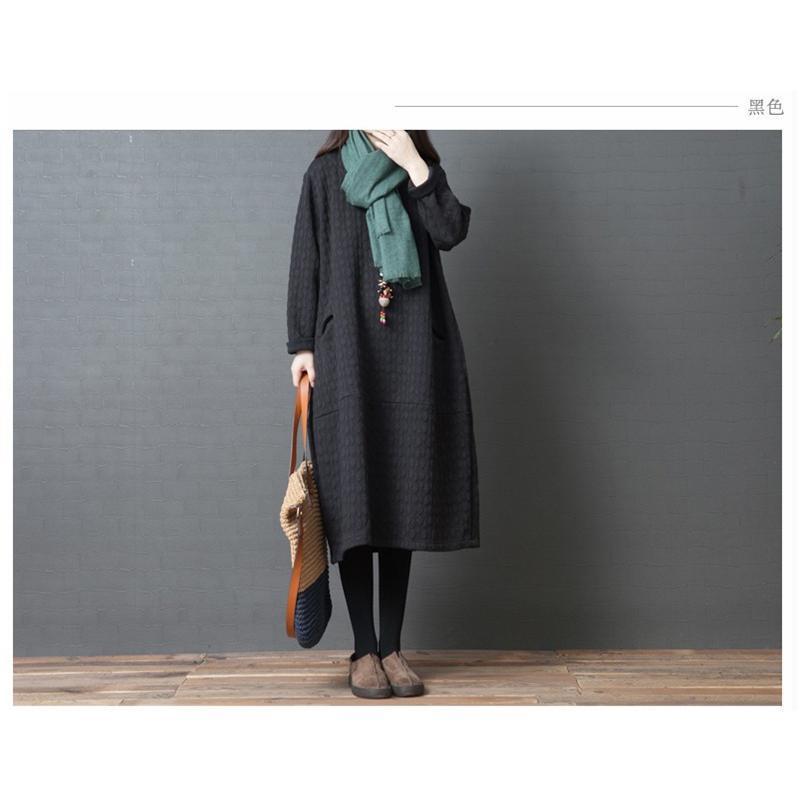 ワンピース秋冬ワンピースロングワンピース40代 ワンピース 厚手 無地 体型カバー 長袖マキシ丈ワンピース 大きいサイズゆったり 暖かい50代XXL ワンピース秋冬ワンピースロングワンピース40代 ワンピース 厚手 無地 体型カバー 長袖マキシ丈ワンピース 大きいサイズゆったり 暖かい50代XXL