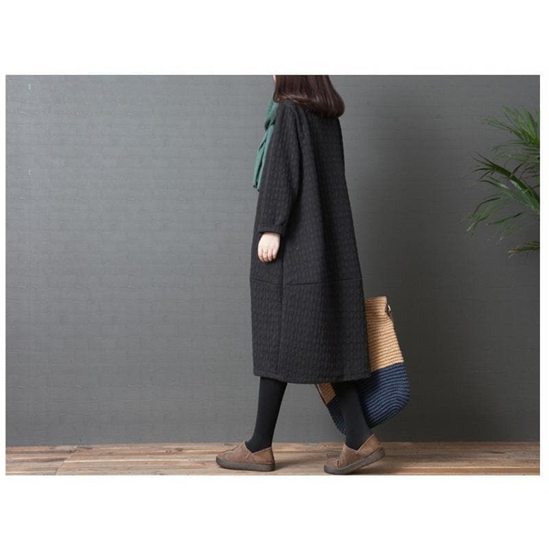 ワンピース秋冬ワンピースロングワンピース40代 ワンピース 厚手 無地 体型カバー 長袖マキシ丈ワンピース 大きいサイズゆったり 暖かい50代XXL ワンピース秋冬ワンピースロングワンピース40代 ワンピース 厚手 無地 体型カバー 長袖マキシ丈ワンピース 大きいサイズゆったり 暖かい50代XXL