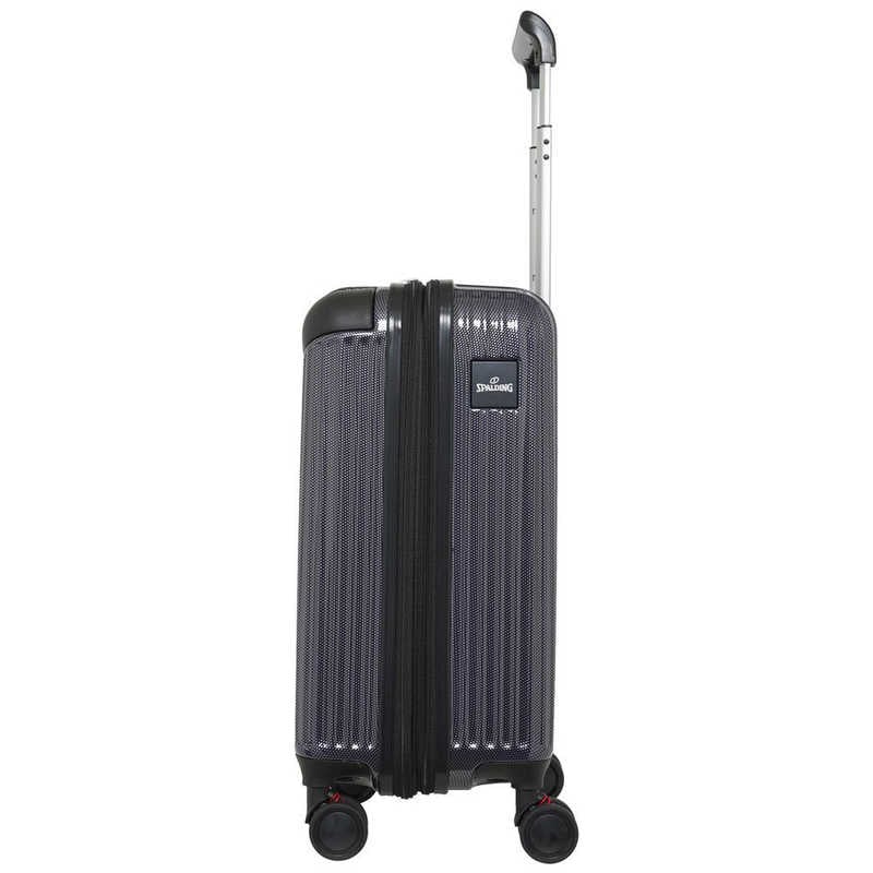 SPALDING　サスペンション付き キャリーケース Sサイズ SPALDING(スポルディング) ブラックカーボン [TSAロック搭載 /約38L /2泊～3泊]　SP083649BKC